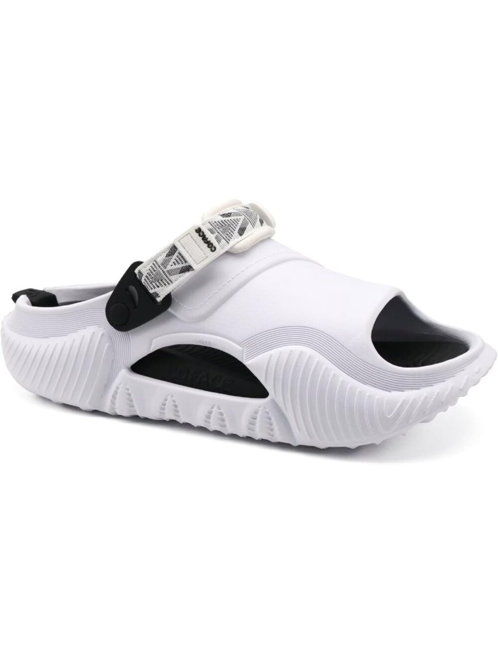 Men's Black White Orthopaedic Mules Recovery Sandals Summer Fascistic Casual